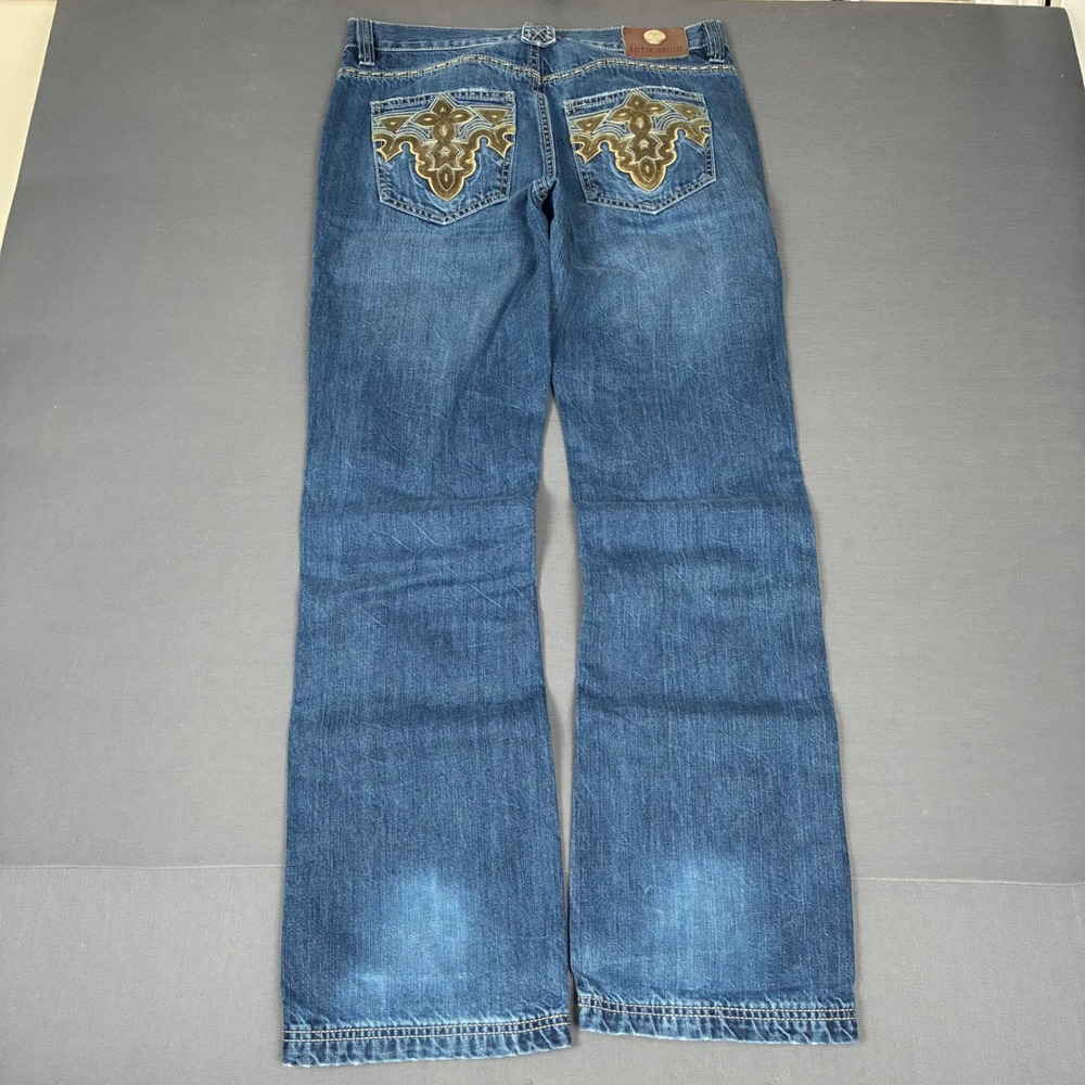 Y2K Antik Denim Loose Straight Medium Wash Jeans Men's Size 34x34